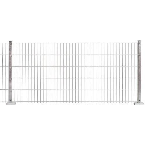 Doppelstabmattenzaun Goliath 8/6/8 mm - Ausführung: verzinkt, Höhe: 83 cm, Länge: 251 cm