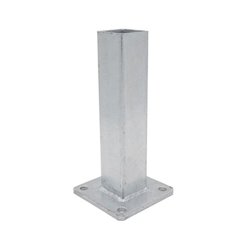 Fußplatte für Pfosten, verzinkt - Maße: 60 x 60 mm