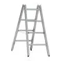Alu-Sprossen Stehleiter Mod. 000 - Sprossenanzahl: 2 x 4, Länge: 1,22 m