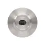 Edelstahl Glashalter Ø 60 mm beidseitig für Flachmontage inkl. 10 mm Gummi