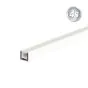 Alu Zauntragprofil 70 x 60 mm - Farbe: weiß, Länge: 300 cm