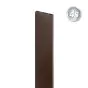 Alu Latte 20 x 120 mm - Farbe: schokobraun, Länge: 250 cm, Höhe: 12 cm
