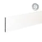 Alu Querlatte 20 x 200 mm - Farbe: weiß, Länge: 300 cm, Höhe: 20 cm