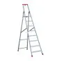 Stehleiter Eurostep Podestleiter PRO Mod. 870 in Alu - Stufenanzahl: 8, Arbeitshöhe: 3,63 m