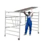 Alu Klappgerüst Mod. 178/250 - Länge: 1,80 m, Breite: 1,30 m, max. Arbeitshöhe: 4 m