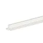 Alu T-Profil für Sichtschutzwand Simple - Farbe: weiß, Länge: 300 cm
