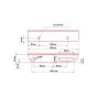 Aluminiumstufe rutschhemmend inkl. 2 Deckel & 2 Winkel und Schrauben