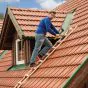 Holz Dachleiter - Sprossenzahl: 8, Länge: 2,25 m