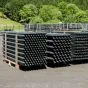 Recyclingpfosten mit Spitze (rund) - Durchmesser: 10 cm, Länge: 200 cm