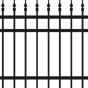 Stahlzaunfeld Seattle - Höhe: 75 cm