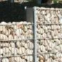 Standard Pfosten für Gabionenwand - zum Aufdübeln - für Gabionenhöhe: 163 cm, Länge: 170 cm