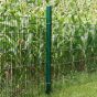 Zaunpfosten Mod. U - Ausführung: grün beschichtet, für Zaunhöhe: 63 cm, Länge: 110 cm, Befestigungspunkte: 2
