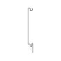 Alu Fassadenprofil 1150 x 150 mm - Farbe: schokobraun, Länge: 1150 mm, Profilhöhe: 150 mm, Profilstärke: 20 mm