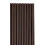 Akustikpaneele  - Modell: Walnuss dunkel - künstliches Holzfurnier, Maße: 2400 x 600 x 22 mm, Stück: 4, Packungsinhalt: ca. 5,76 m²