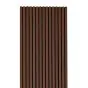 Akustikpaneele  - Modell: Raucheiche dunkel - Echtholzfurnier, Maße: 2400 x 600 x 22 mm, Stück: 4, Packungsinhalt: ca. 5,76 m²