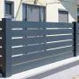 Aluzaun Sichtschutz Dublin Latten-Paket (6 Stück) - Höhe: 85 cm, Breite: 250 cm, Farbe: anthrazit