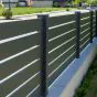 Aluzaun Sichtschutz Dublin Latten-Paket (6 Stück) - Höhe: 85 cm, Breite: 250 cm, Farbe: anthrazit