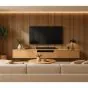 Akustikpaneele für Decke & Wand - Modell: Eiche hell - künstliches Holzfurnier, Maße: 2400 x 600 x 21 mm, Stück: 2, Packungsinhalt: ca. 2,88 m²