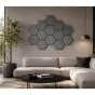 Akustikpaneele mit Hexagon - Modell: Eiche hell, Maße: 810 x 661 x 18 mm, Stück: 4, Packungsinhalt: ca. 2,14 m²
