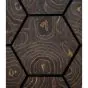 Akustikpaneele mit Hexagon - Modell: Schwarz mit Dekor, Maße: 810 x 661 x 18 mm, Stück: 4, Packungsinhalt: ca. 2,14 m²