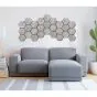 Akustikpaneele mit Hexagon - Modell: Steindesign PVC, Maße: 810 x 661 x 18 mm, Stück: 4, Packungsinhalt: ca. 2,14 m²