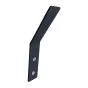Garderobenhaken aus Metall - schwarz matt, 150 mm