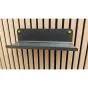 Ablage aus Metall - schwarz, 360 x 140 mm