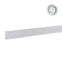 Alu Abstandhalter 44,4 mm - Farbe: grau, Länge: 100 cm