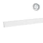 Alu Abstandhalter 44,4 mm - Farbe: weiß, Länge: 100 cm