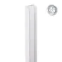 Alu U-Profil 2-teilig für 44 mm Profile - Farbe: grau, Länge: 100 cm