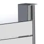 Alu U-Profil stirnseitige Montage für 44 mm Profile - Farbe: dunkelgrau 5S, Länge: 100 cm