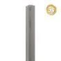 Alu U-Profil stirnseitige Montage für 44 mm Profile - Farbe: dunkelgrau 5S, Länge: 200 cm