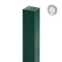 Alu Pfosten 60 x 60 x 3 mm - Farbe: grün, Länge: 150 cm