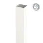 Alu Pfosten 60 x 60 x 3 mm - Farbe: weiß, Länge: 300 cm
