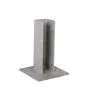 Alu Fußplatte mit Überstand - Grundplatte: 180 x 180 mm