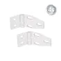 Alu Zauntragprofilhalter Winkel Set beweglich  - Farbe: grau, Stück: 2