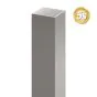 Alu-Pfosten 100 x 100 x 4 mm - Farbe: dunkelgrau 5S, Länge: 75 cm,