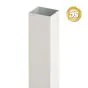 Alu Pfosten 100 x 100 x 4 mm - Farbe: grau 5S, Länge: 100 cm