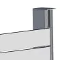 Alu U-Profil stirnseitige Montage für 20 mm Profile, Ausführung: Eck- und Endsteher  - Farbe: anthrazit 5S, Länge: 200 cm