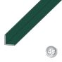 Alu L-Winkel - Abmessungen: 40 x 40 x 2 mm, Farbe: grün