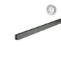 Alu Zauntragprofil 60 x 40 mm - Farbe: anthrazit, Länge: 200 cm