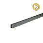 Alu Zauntragprofil 60 x 40 mm - Farbe: anthrazit 5S, Länge: 300 cm