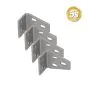 Alu Zauntragprofilhalter Winkel Set starr - Farbe: dunkelgrau 5S, Stück: 4