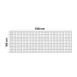 Alu Lochblech 20 x 20 mm - Farbe: weiß, Breite x Höhe: 250 x 85 cm