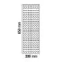 Alu Lochblechdekor 30 x 85 cm  - Farbe: anthrazit 5S