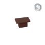 Alu Ornament Abdeckkappe Verona - Farbe: schokobraun, Form: flach, Querschnitt: 30 x 20 mm