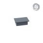 Alu Ornament Abdeckkappe Verona - Farbe: anthrazit, Form: flach, Querschnitt: 44 x 30 mm
