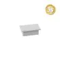 Alu Ornament Abdeckkappe Verona  - Farbe: grau 5S, Form: flach, Querschnitt: 44 x 30 mm