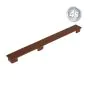 Alu Latten Abdeckkappe flach Norwich - Farbe: braun, für Alu Latten: 200 mm