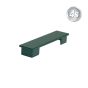 Alu Latten Abdeckkappe flach Norwich  - Farbe: grün, für Alu Latten: 80 mm